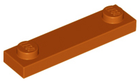 LEGO® los onderdeel Plaat Aangepast Donker Oranje 92593