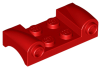 LEGO® los onderdeel Spatbord in kleur Rood 93590