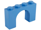 LEGO® los onderdeel Steen Boog in kleur Medium Blauw 6182