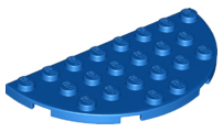 LEGO® los onderdeel Plaat Rond in kleur Blauw 22888