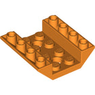 LEGO® los onderdeel Dakpan Omgekeerd in kleur Oranje 72454