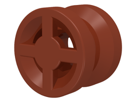 LEGO® los onderdeel Wiel in kleur Roodachtig Bruin 4624