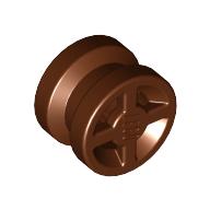 LEGO® los onderdeel Wiel in kleur Roodachtig Bruin 4624