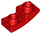 LEGO® los onderdeel Dakpan Gebogen in kleur Rood 24201