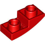 Plaatje in Gallery viewer laden, LEGO® los onderdeel Dakpan Gebogen in kleur Rood 24201