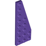 Plaatje in Gallery viewer laden, LEGO® los onderdeel Wig Plaat in kleur Donkerpaars 50304