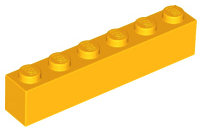 LEGO® los onderdeel Steen in kleur Helder Licht Oranje 3009