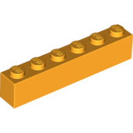 LEGO® los onderdeel Steen in kleur Helder Licht Oranje 3009