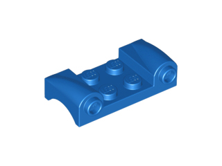 LEGO® los onderdeel Spatbord in kleur Blauw 93590