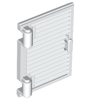LEGO® los onderdeel Venster, Ruit en Luik Wit 60800a