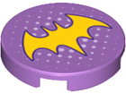 LEGO® Tegel Rond met Motief Medium Lavendel 14769pb192