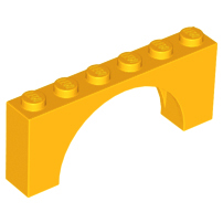 LEGO® los onderdeel Steen Boog Helder Licht Oranje 15254