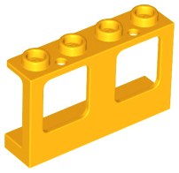 Plaatje in Gallery viewer laden, LEGO® los onderdeel Raamkozijn Helder Licht Oranje 61345