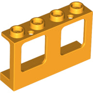 Plaatje in Gallery viewer laden, LEGO® los onderdeel Raamkozijn Helder Licht Oranje 61345