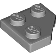 Plaatje in Gallery viewer laden, LEGO® los onderdeel Wig Plaat Licht Blauwachtig Grijs 26601