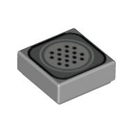 Plaatje in Gallery viewer laden, LEGO® Tegel met Motief Licht Blauwachtig Grijs 3070pb118
