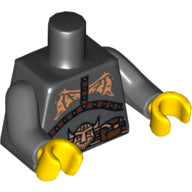 LEGO® los onderdeel Lijf met Motief Zwart 973pb0937c01