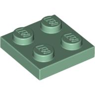 Plaatje in Gallery viewer laden, LEGO® los onderdeel Plaat Algemeen in kleur Zandgroen 3022