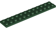 LEGO® los onderdeel Plaat Algemeen in kleur Donkergroen 2445