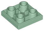 LEGO® los onderdeel Tegel Aangepast in kleur Zandgroen 11203