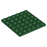 Plaatje in Gallery viewer laden, LEGO® los onderdeel Plaat Algemeen in kleur Donkergroen 3958