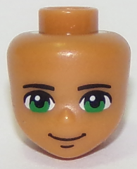 LEGO® los onderdeel Hoofd in kleur Medium Noga 33443