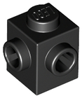 LEGO® los onderdeel Steen Aangepast in kleur Zwart 26604