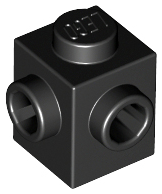 LEGO® los onderdeel Steen Aangepast in kleur Zwart 26604