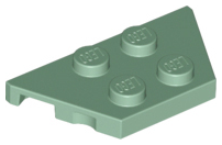 LEGO® los onderdeel Wig Plaat in kleur Zandgroen 51739
