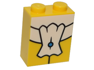 LEGO® los onderdeel Steen met Motief Geel 3245cpb049