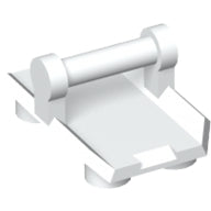 LEGO® los onderdeel Plaat Aangepast in kleur Wit 30166