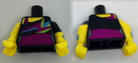 LEGO® los onderdeel Lijf met Motief Zwart 973pb2697c01