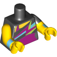 LEGO® los onderdeel Lijf met Motief Zwart 973pb2697c01