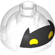 Plaatje in Gallery viewer laden, LEGO® onderdeel Steen Rond met Motief Doorzichtig 553pb028