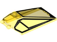 LEGO® Voorruit met Motief Doorzichtig Geel 21849pb03