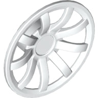 LEGO® los onderdeel Wiel Accessoire in kleur Wit 62701