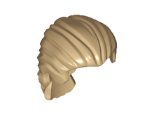 Plaatje in Gallery viewer laden, LEGO® los onderdeel Haar in kleur Donker Geelbruin 95226