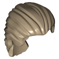 LEGO® los onderdeel Haar in kleur Donker Geelbruin 95226