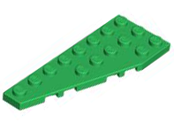 Plaatje in Gallery viewer laden, LEGO® los onderdeel Wig Plaat in kleur Groen 50305