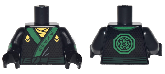 LEGO® los onderdeel Lijf met Motief Zwart 973pb2785c01