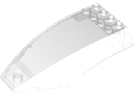 Plaatje in Gallery viewer laden, LEGO® los onderdeel Voorruit in kleur Doorzichtig 45705
