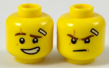 Plaatje in Gallery viewer laden, LEGO® los onderdeel Hoofd in kleur Geel 3626cpb1889