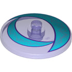 LEGO® Schaal met Motief Doorzichtig Paars 3960pb039