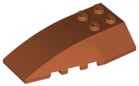 LEGO® los onderdeel Wig in kleur Donker Oranje 43712