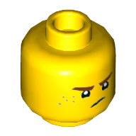 Plaatje in Gallery viewer laden, LEGO® los onderdeel Hoofd in kleur Geel 3626cpb1892