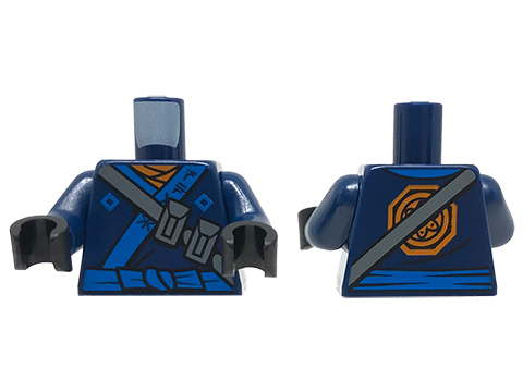 LEGO® los onderdeel Lijf met Motief Donkerblauw 973pb2807c01