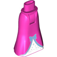 LEGO® los onderdeel Benen in kleur Donker Roze 15875c00pb018