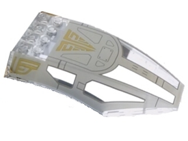 LEGO® onderdeel Voorruit met Motief Doorzichtig 45705pb026