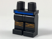 Plaatje in Gallery viewer laden, LEGO® los onderdeel Benen met Motief Zwart 970c00pb0709