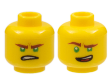 Plaatje in Gallery viewer laden, LEGO® los onderdeel Hoofd in kleur Geel 3626cpb1890